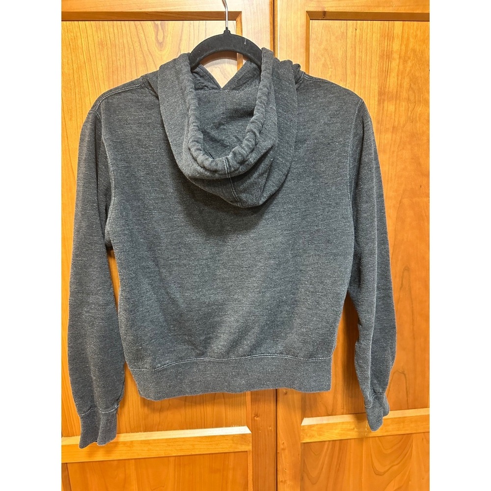 Obey Womens Sugar Skull Hoodie Charcoal Gray Heather Graphic Sweatshirt Small - Picture 5 of 7